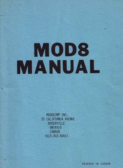 Mod 8 Manual